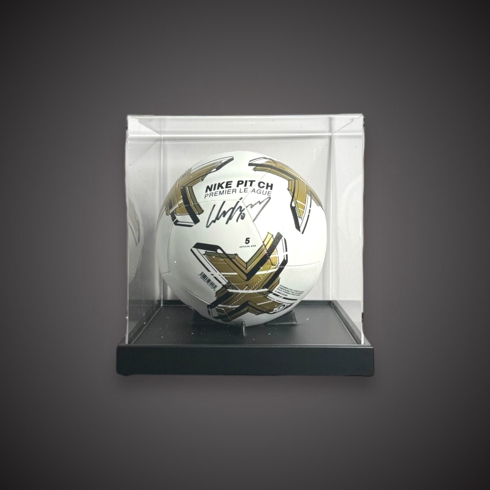 Hand Signed Wayne Rooney Nike Premier League Football £150 With COA In A Case0