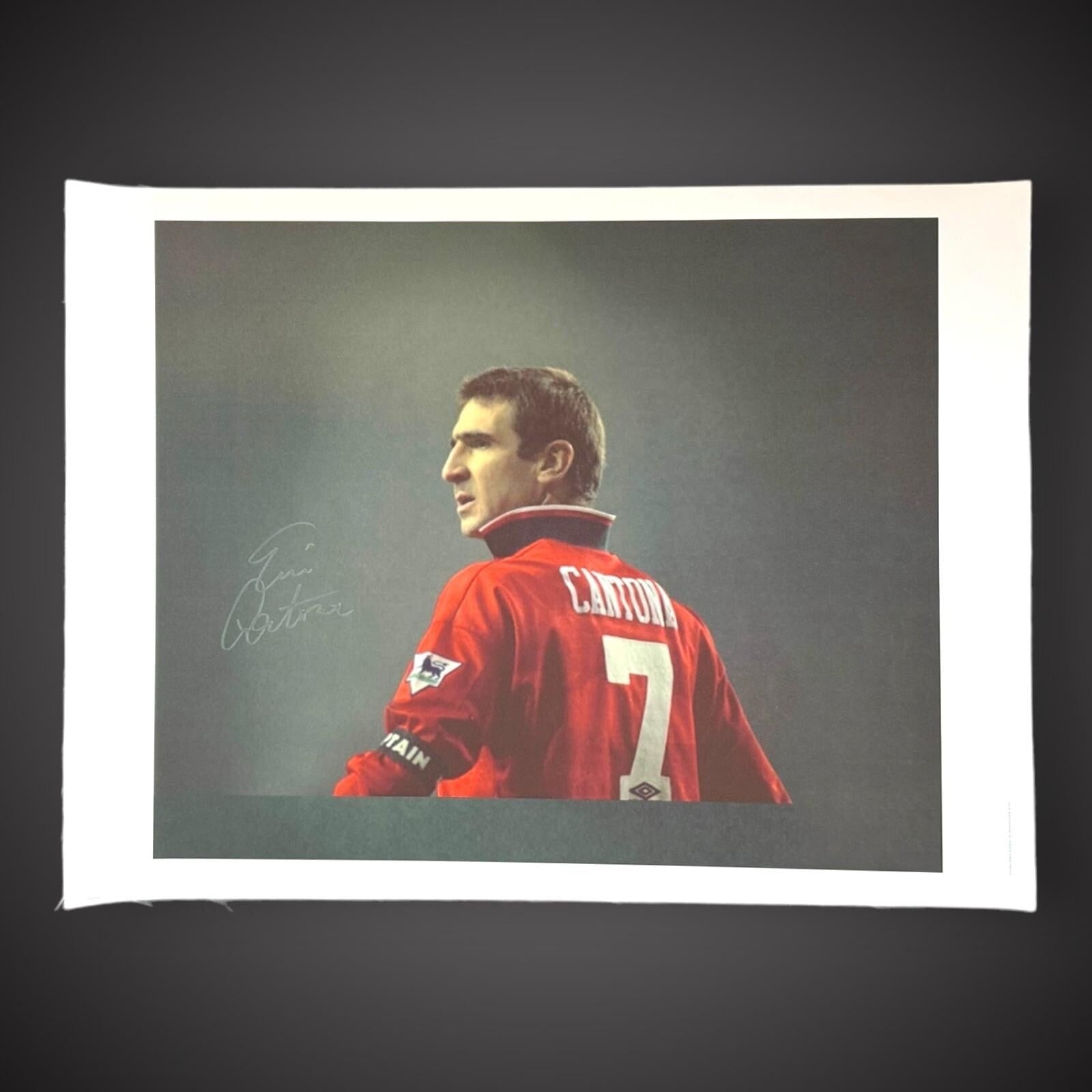 Manchester United - Eric  Cantona ‘The King’  Signed  Canvas Photo £185 With COA0