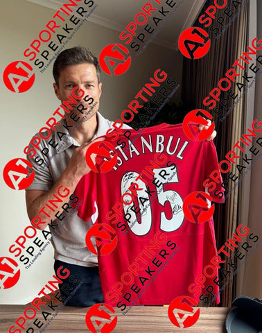 Liverpool 2005 Champions League Final Retro Shirt Signed By 15  £799 With COA6