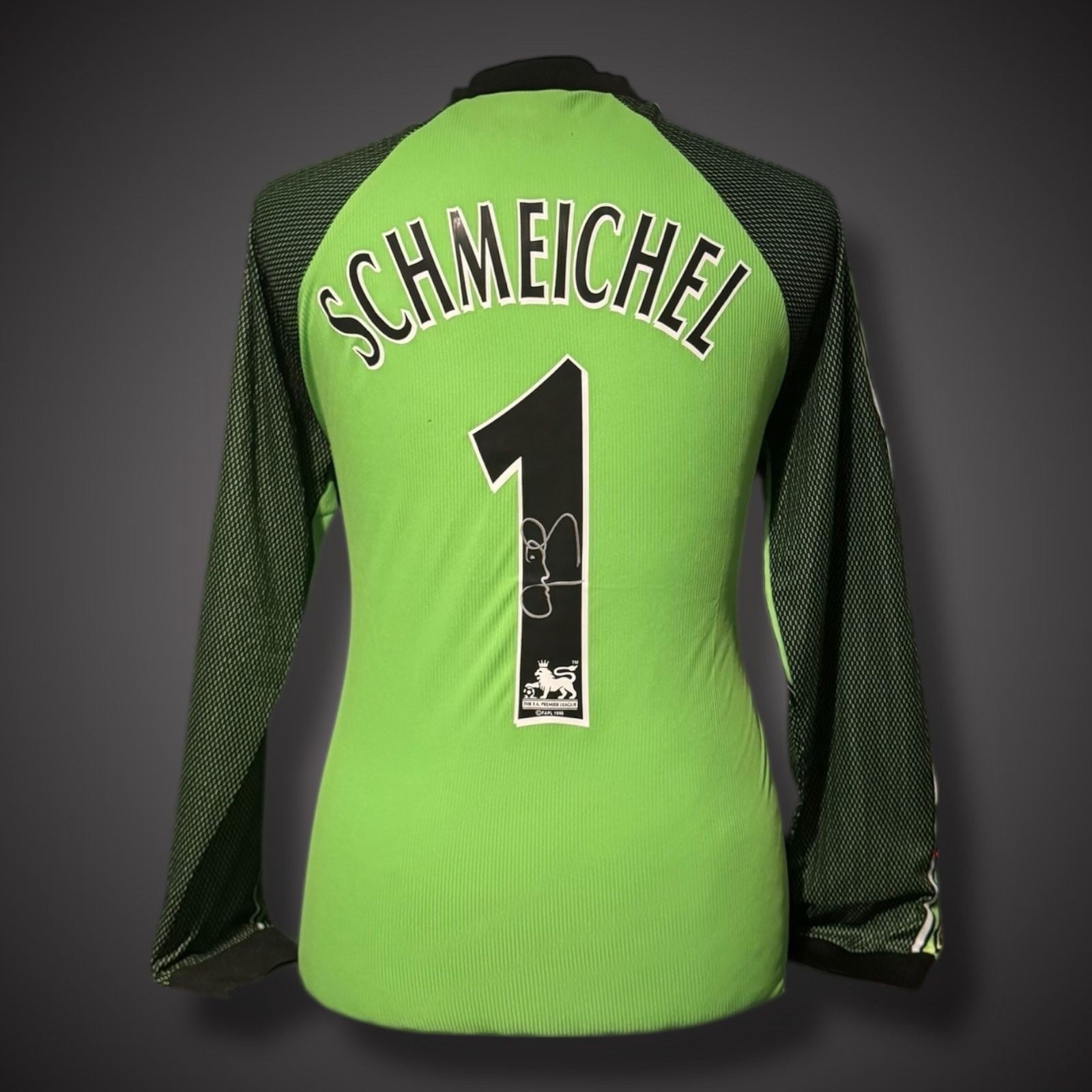 Peter Schmeichel Hand Signed Football Shirt Manchester United With COA £2250