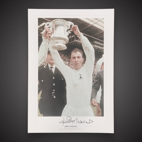 Signed Spurs 67 FA Cup Jimmy Greaves Victory Photograph Fantastic £250