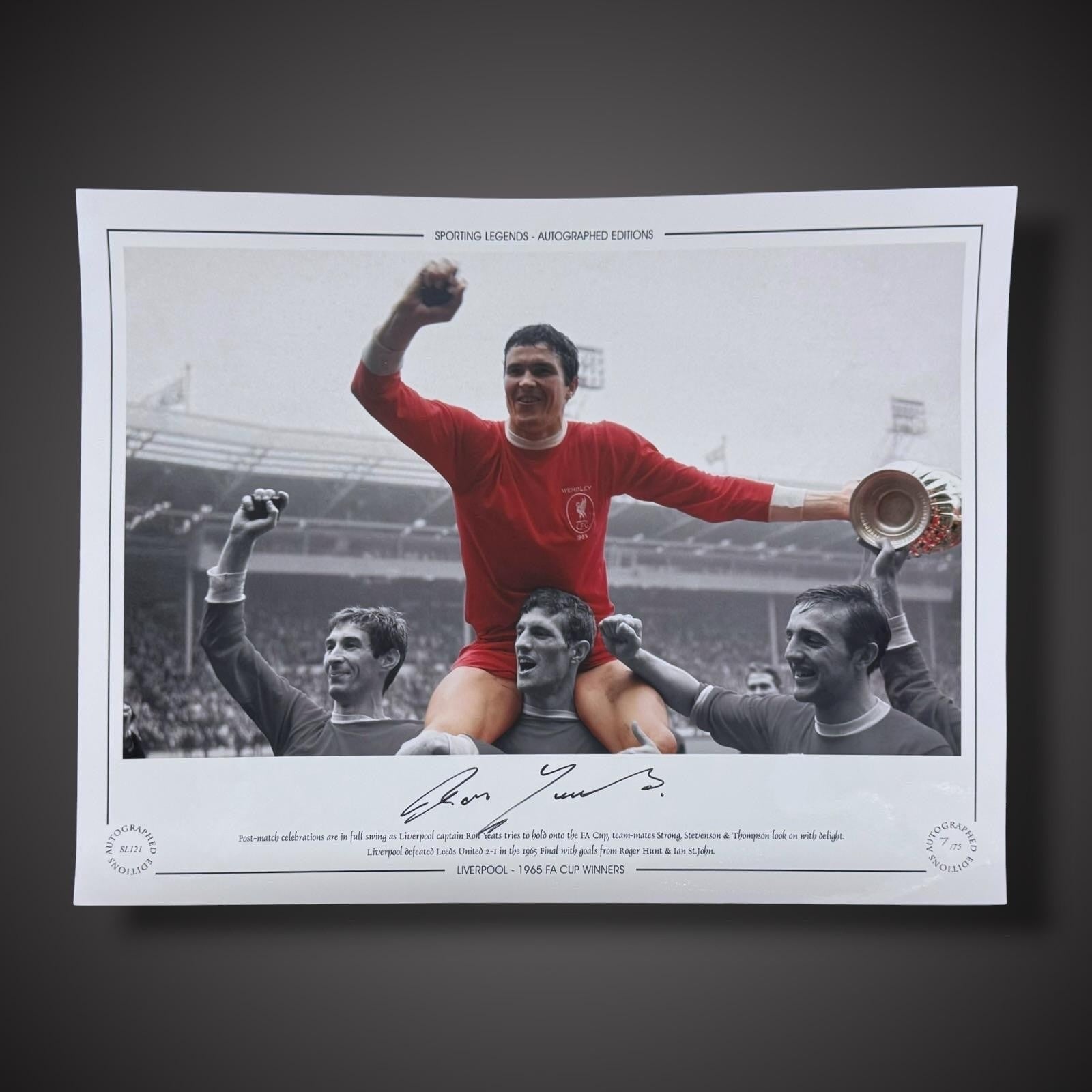Ron Yeats Hand Signed Liverpool 1965 Football Photo £29.99 With COA0