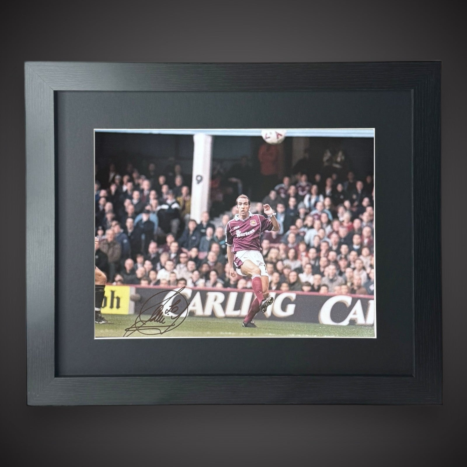 Framed Paolo Di Canio Signed West Ham 16X12 Photo £550