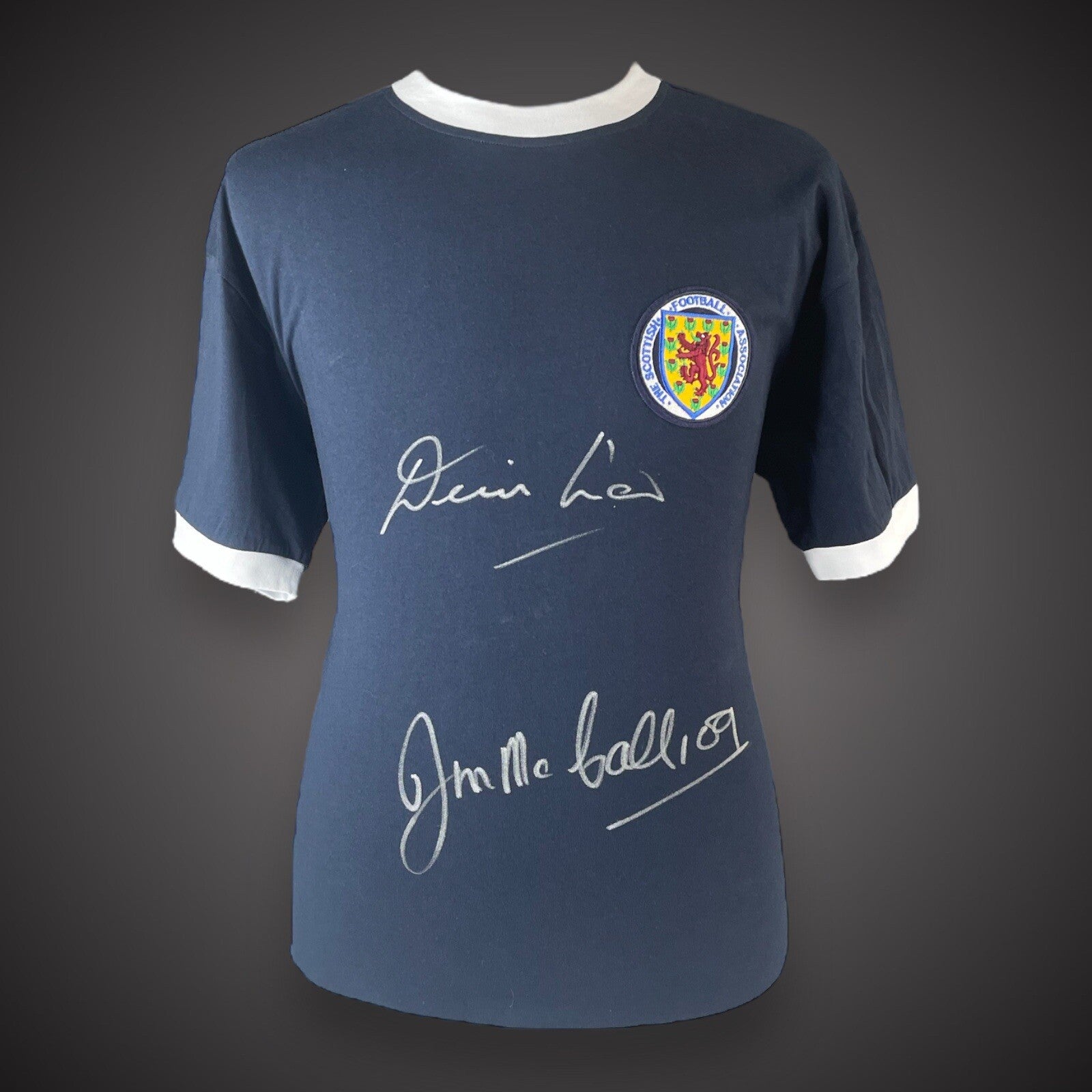 Scotland 1967 - DENIS LAW & JIM MCCALLIOG Signed Shirt £1990