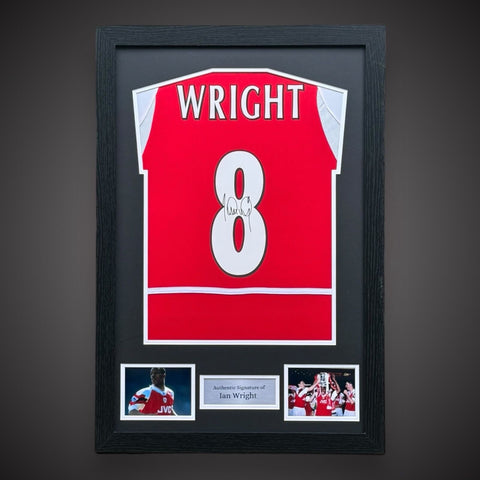 Ian Wright Arsenal Legend Hand Signed And Framed Football Shirt £299 With COA 0
