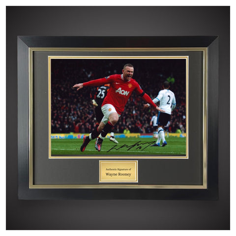 Wayne Rooney Hand Signed And Framed Manchester United Photograph £104.990