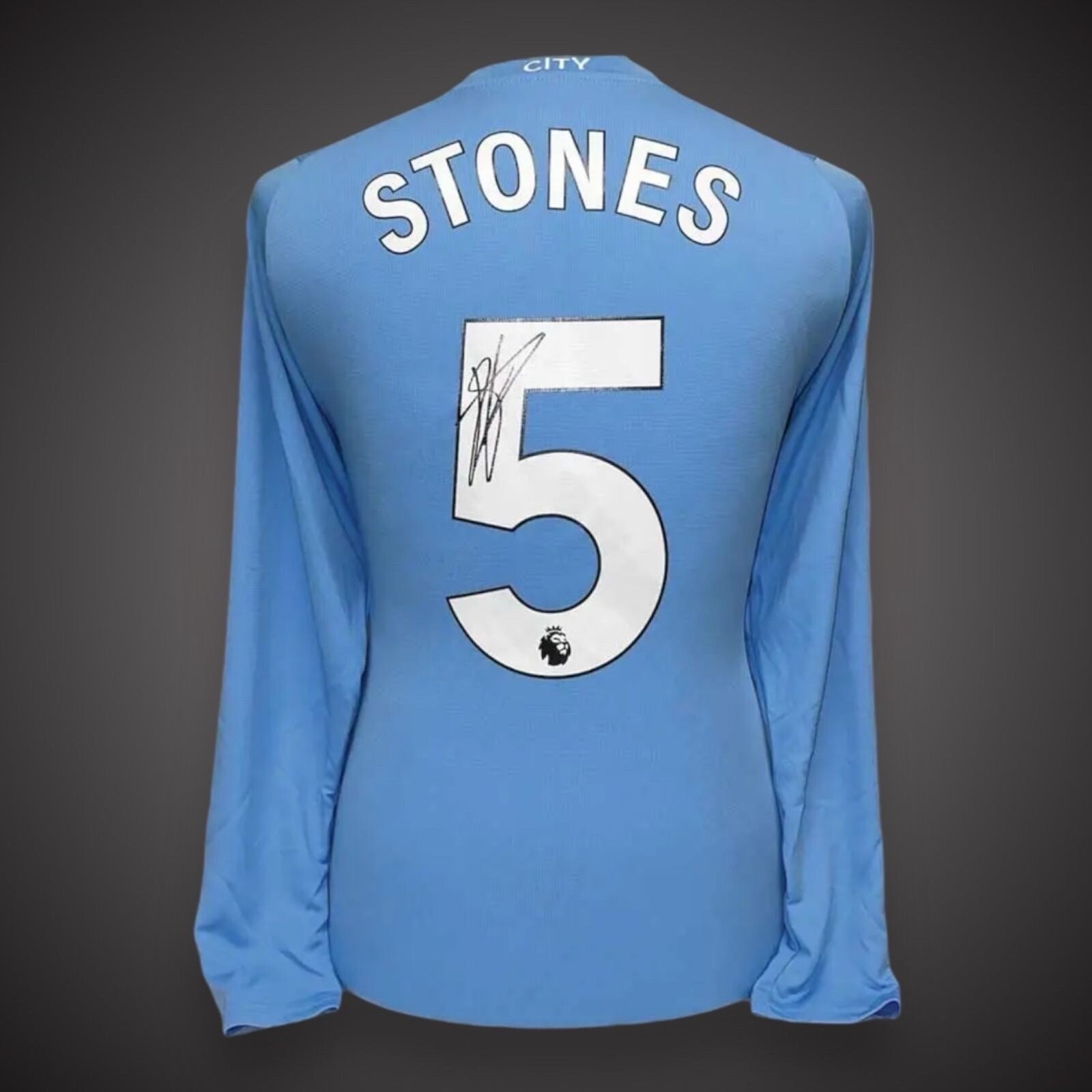 John Stones Hand Signed Manchester City 2023/24 Home Shirt £249 With COA 0