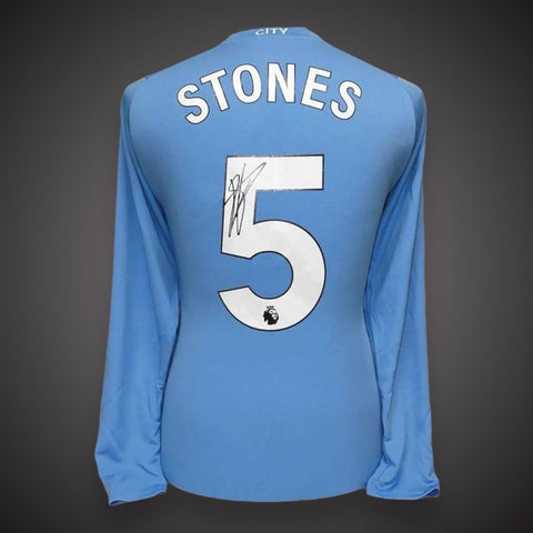 John Stones Hand Signed Manchester City 2023/24 Home Shirt £249 With COA 0