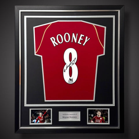 Wayne Rooney Hand Signed 2006/07 Deluxe Framed Manchester United Shirt £2250