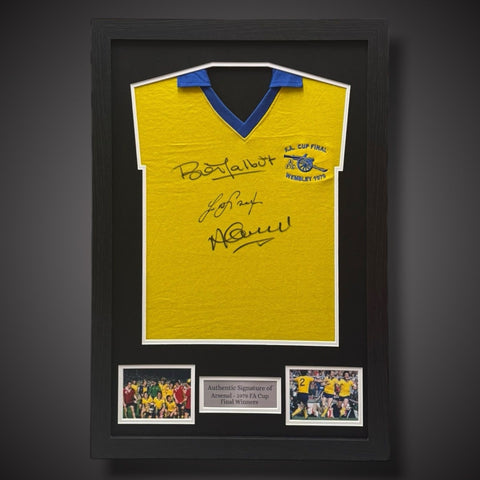 Arsenal 1979 Winner Hand Signed Multi Signed Framed Shirt £2250