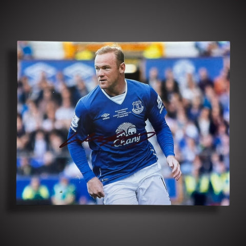 Everton Wayne Rooney Hand Signed Photograph £25 12X160