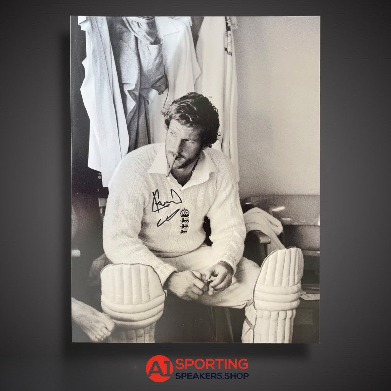 Lord Ian Botham Hand Signed Famous Cigar Photo With Coa £550