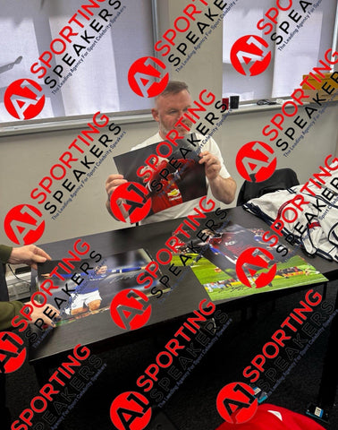 Framed Wayne Rooney Manchester United Hand Signed Photo With COA £796