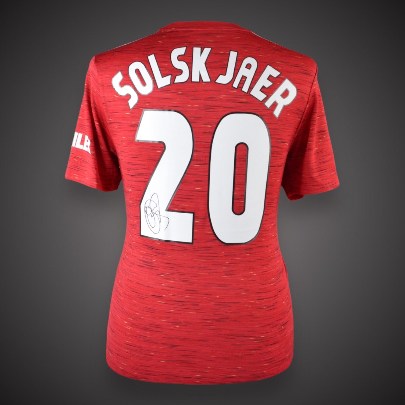 Ole Gunnar Solskjaer Manchester United Signed Shirt Private Signing COA £1750