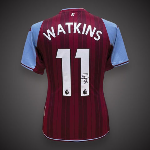 Framed Ollie Watkins Aston Villa Hand Signed Football Shirt £299 With COA1
