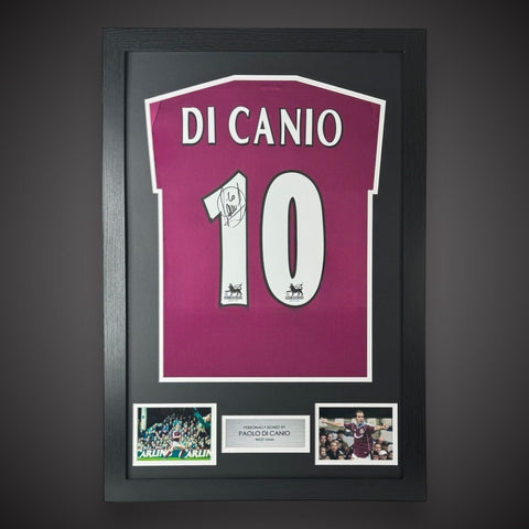 Framed West Ham United Hand Signed Shirt By Paolo Di Canio With COA £1990