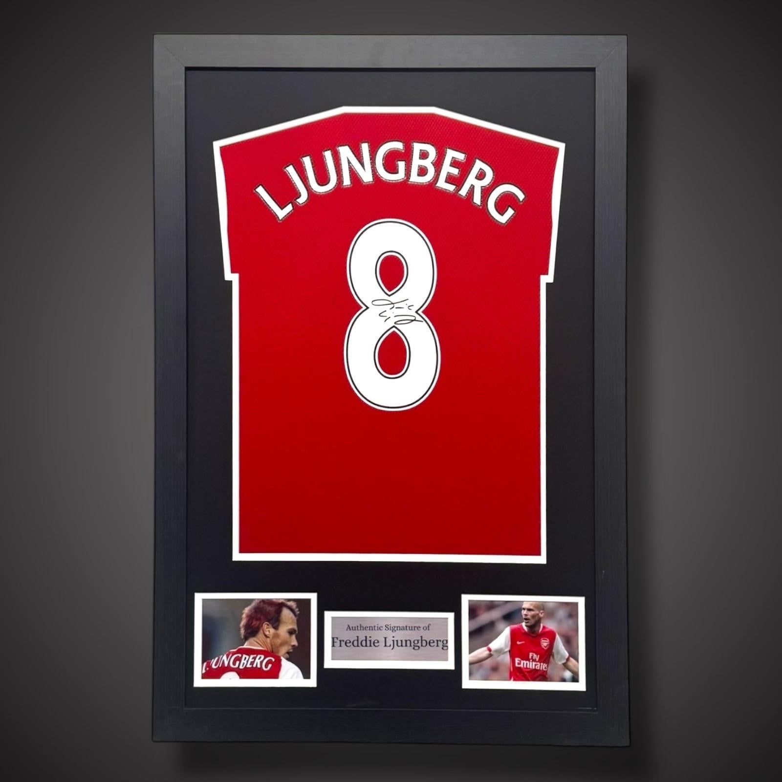 Freddie Ljungberg Hand Signed Arsenal Framed Football Shirt  £2990