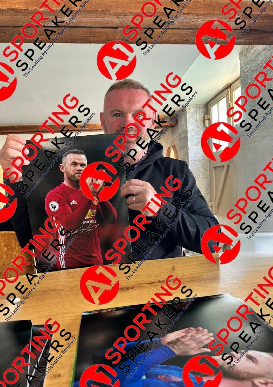 Wayne Rooney Manchester United Hand Signed 16x12 Size Photograph With COA £39.992