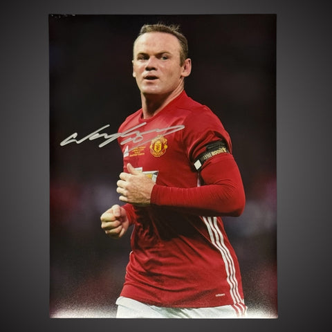 Wayne Rooney Manchester United Hand Signed 16x12 Size Photograph With COA £39.990
