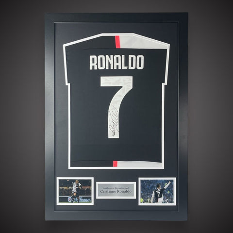 Cristiano Ronlaod Hand Signed Juventus Football Shirt Framed £599 With COA 0