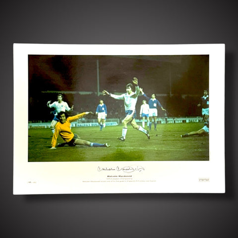 SUPERMAC England Signed Malcolm Macdonald A2 £300