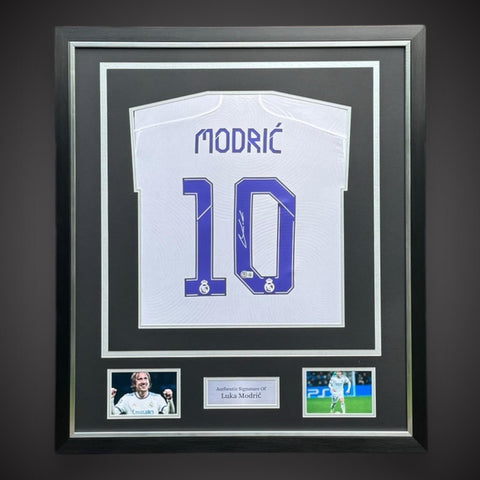 Deluxe Luka Modric Hand Signed 2013/14 Real Madrid Football Shirt With COA £3990