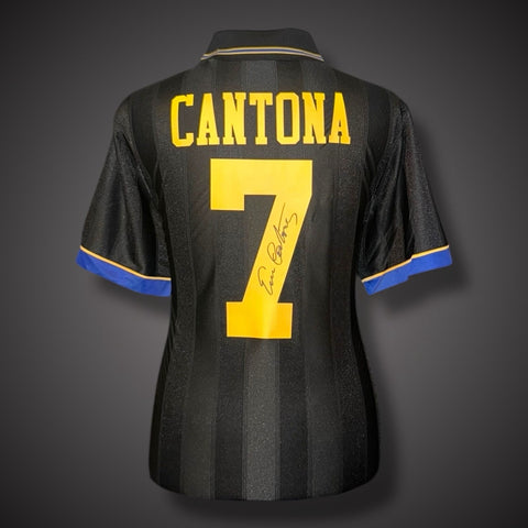 Framed Eric Cantona Hand Signed Manchester United Shirt With COA £3941