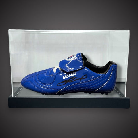 Steven Gerrard Hand Signed Rangers Football Boot With COA In A Acrylic Case £2190