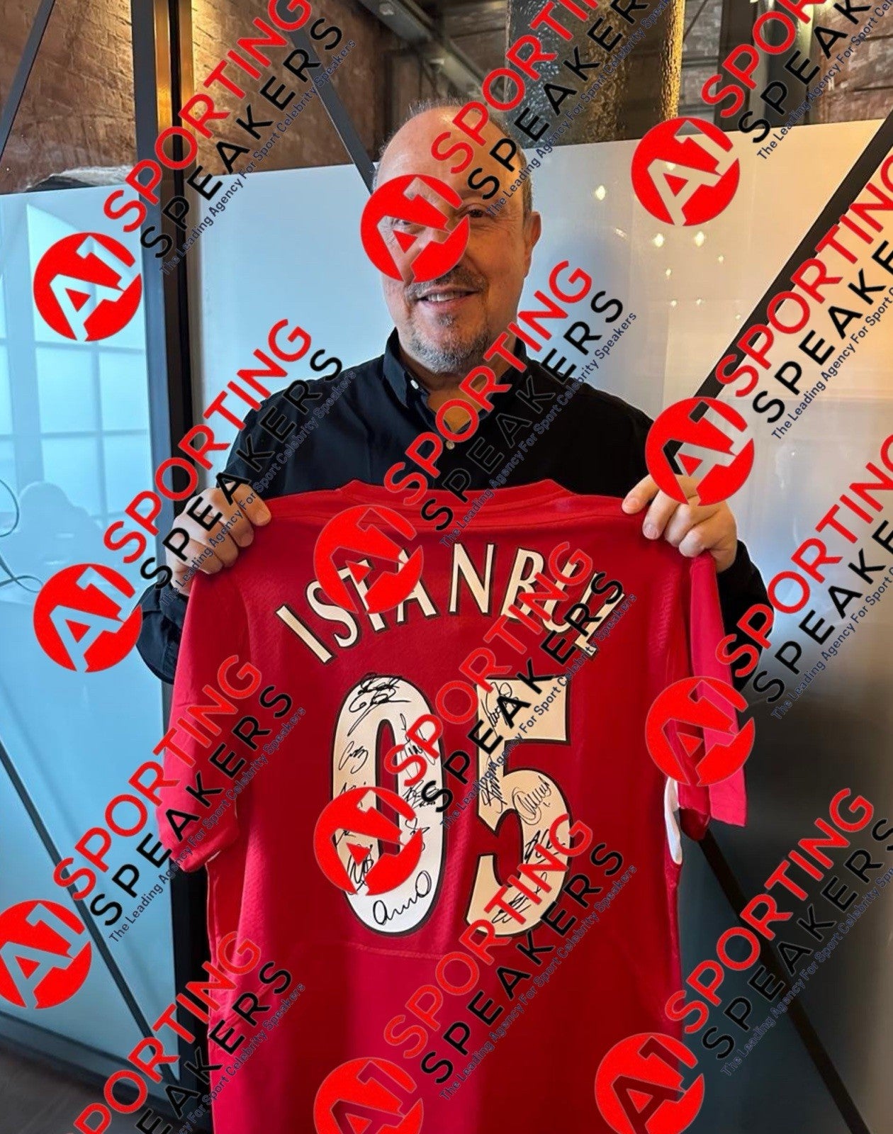 Liverpool 2005 Champions League Final Retro Shirt Signed By 15  £799 With COA5