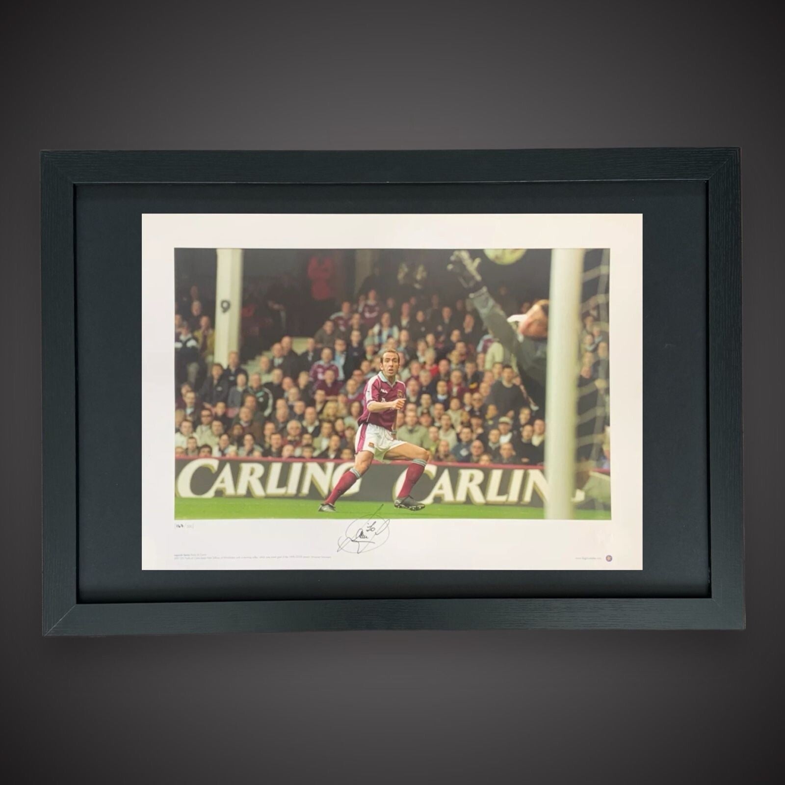 Framed Paolo Di Canio West Ham Famous Goal Hand Signed Photo £650