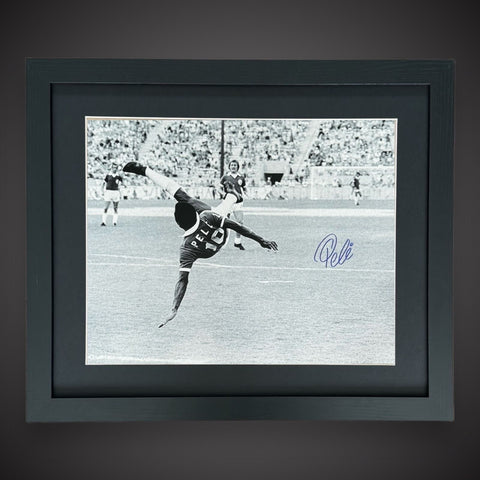 Legend - Pele Hand Signed And Framed Photo Overhead Kick With COA £3490