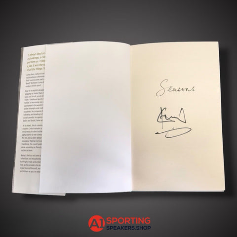Lord Ian Botham Hand Signed “Seasons” Book £351