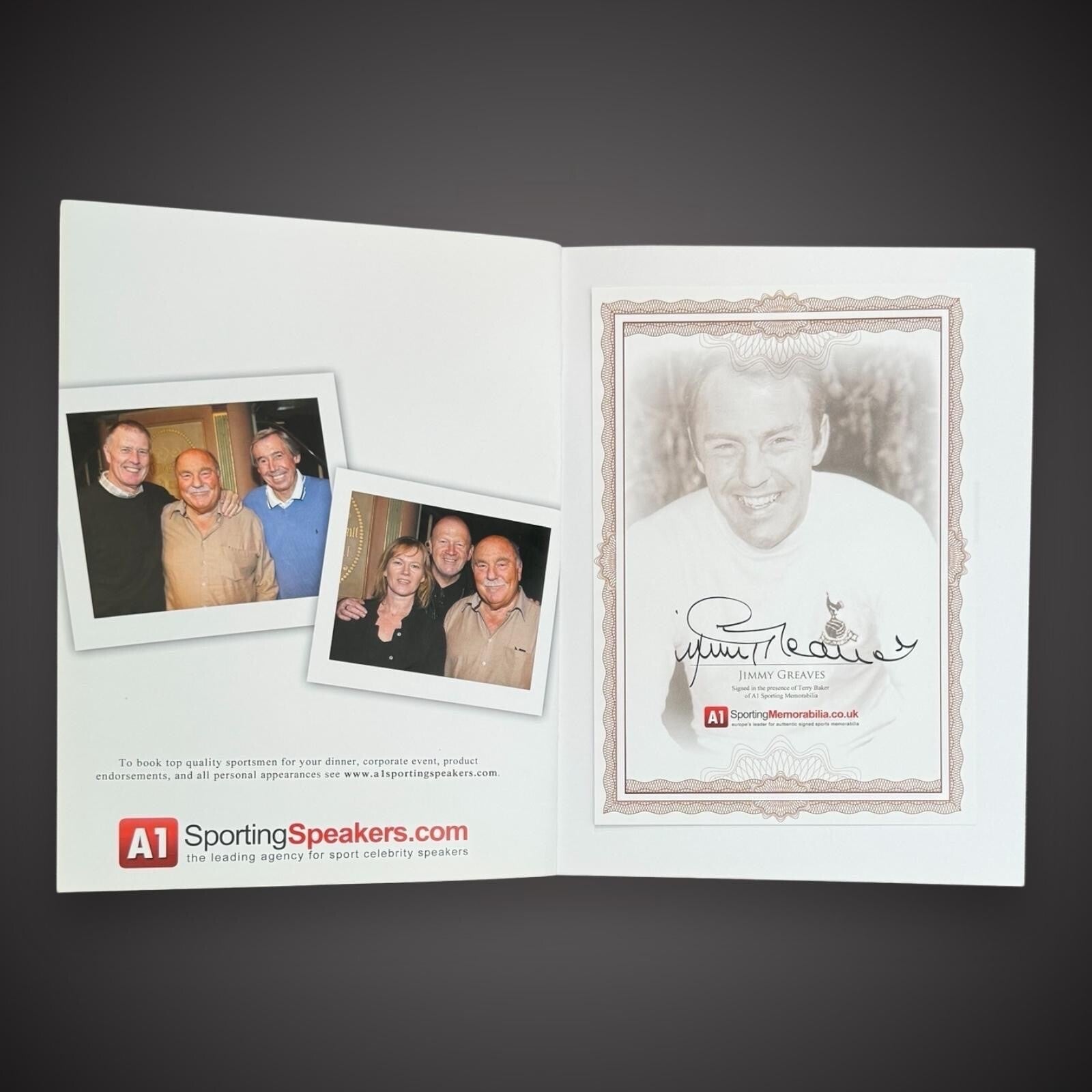Greavie’s Greatest - Hand Signed Book By Jimmy Greaves £27.50 With COA1