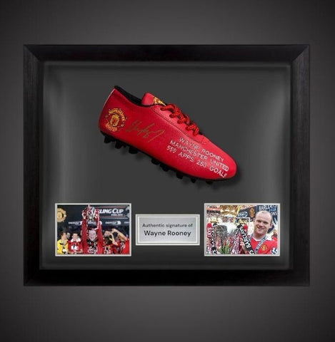 Wayne Rooney  Hand Signed Manchester United Boot In A Dome Frame £2450