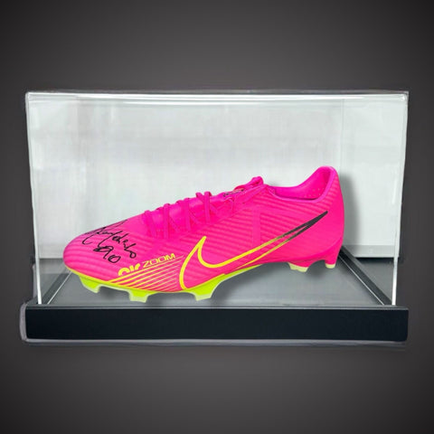 Ronaldinho Signed Football Boot With Beckett Sticker, In A  Acrylic Case £5000