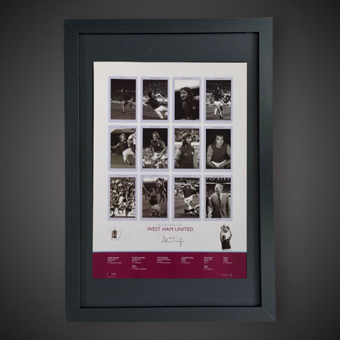 Framed- West Ham United Alan Taylor FA Cup Kings 1975 Signed £490