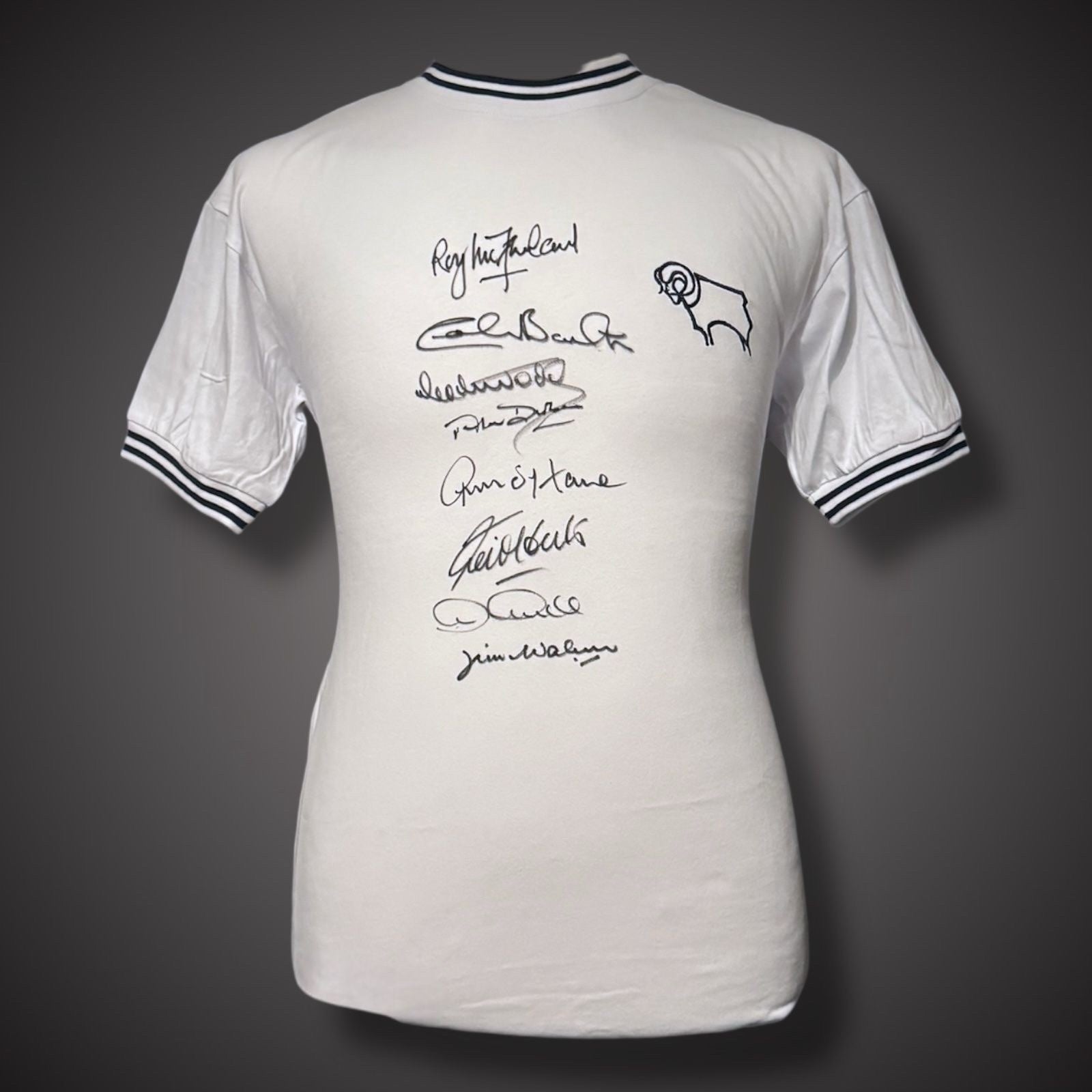 Derby County 72 Hand  Signed Football Shirt £199 With COA0