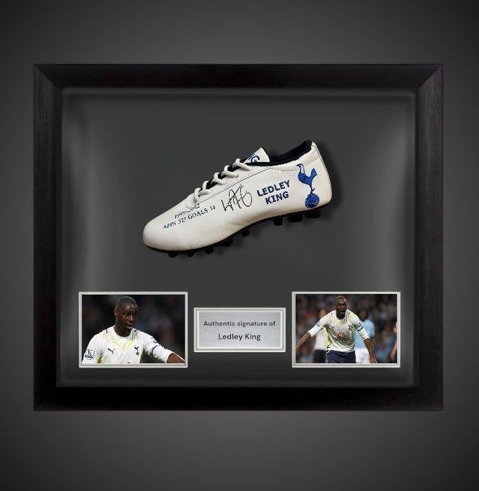 Ledley King Tottenham Hotspur Signed Football Boot In A Dome Frame £2000