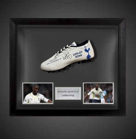 Ledley King Tottenham Hotspur Signed Football Boot In A Dome Frame £2000