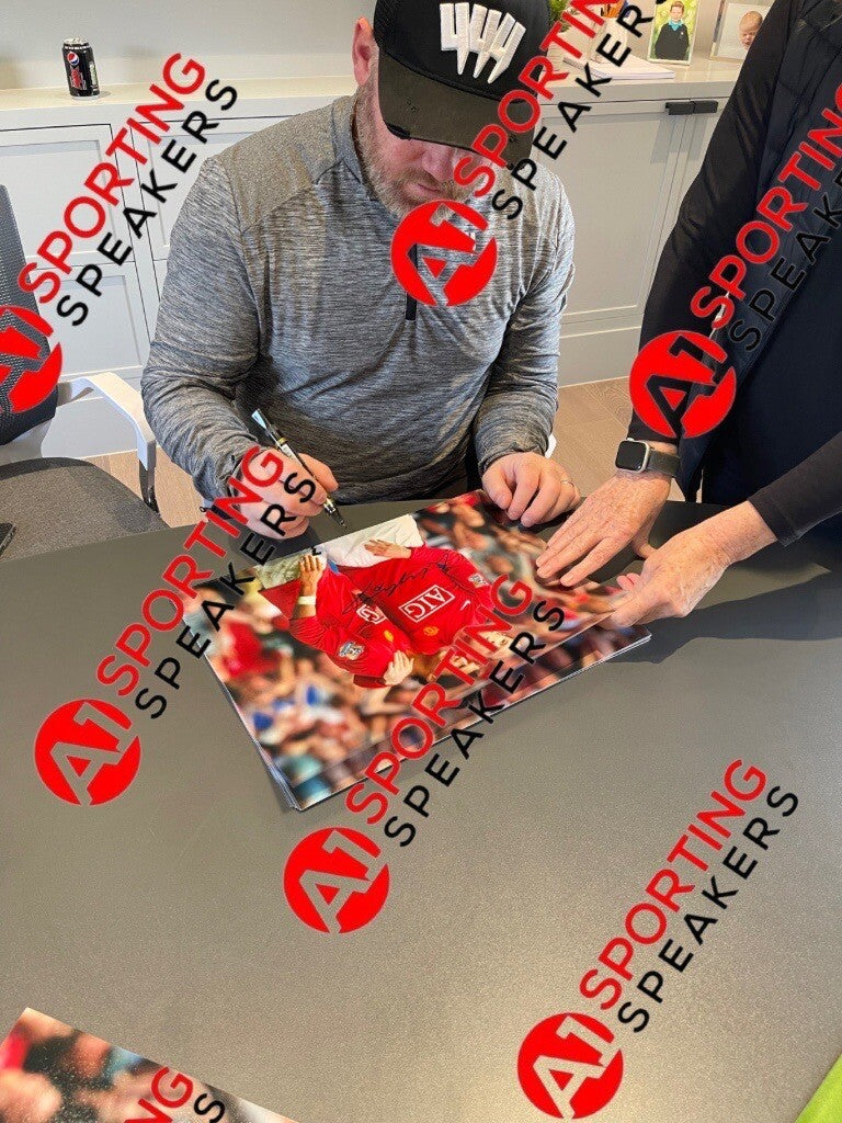 FramedManchester United Wayne Rooney Hand Signed  Photo With COA £69.99 12X165