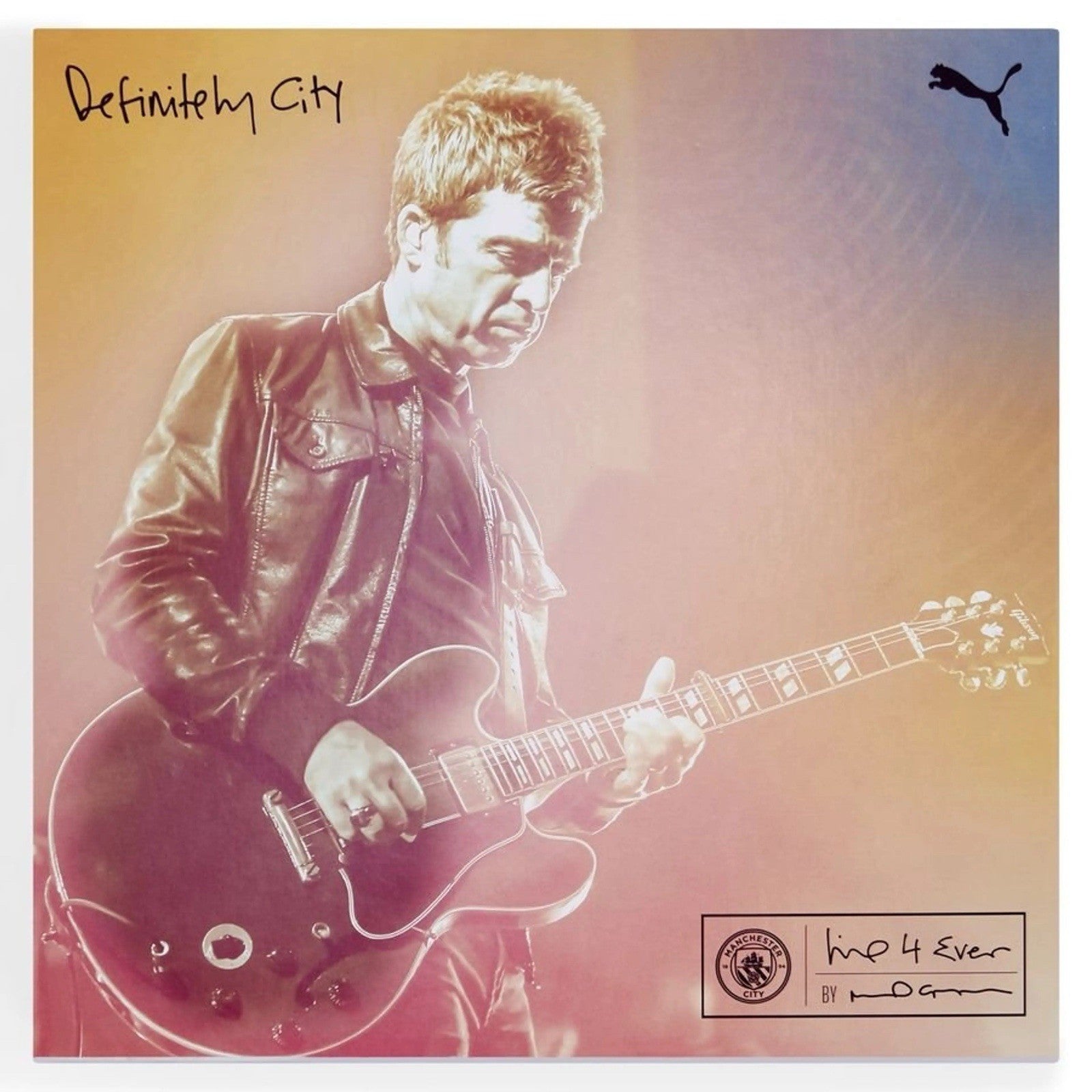 Manchester City Signed  Noel Gallagher Special Ltd Ed Shirt Definitely City £4994