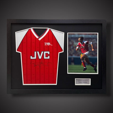 Tony Adams Hand Signed And Pano Framed Arsenal Football Shirt £224 With COA0