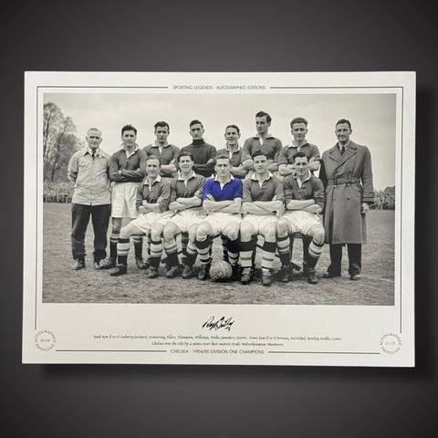 FRAMED Roy Bentley Chelsea 1954/55 Divison One Champions Signed Photo £451