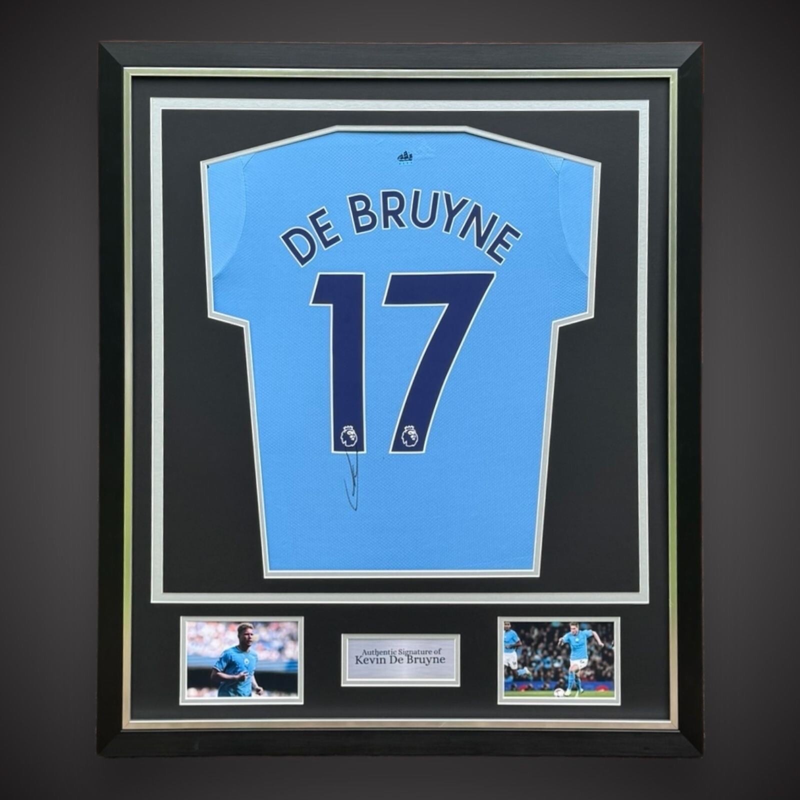Kevin De Bruyne Manchester City Hand Signed  Deluxe Framed Shirt £399 With COA0