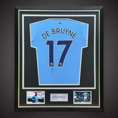 Kevin De Bruyne Manchester City Hand Signed  Deluxe Framed Shirt £399 With COA0