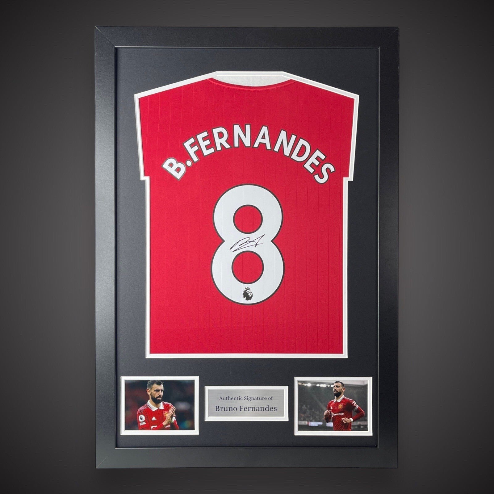 Bruno Fernandes Hand Signed And Framed Manchester United Shirt  £2490