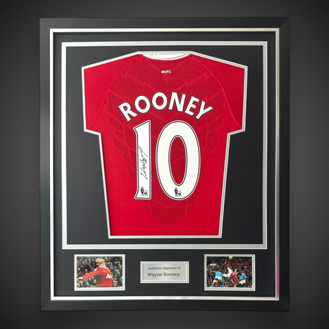 Deluxe Framed Wayne Rooney Hand Signed Manchester United Shirt With COA £2400