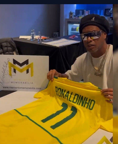 Ronaldo And Ronaldinho Hand Signed Brazil Shirts Dual Framed £899 With COA6