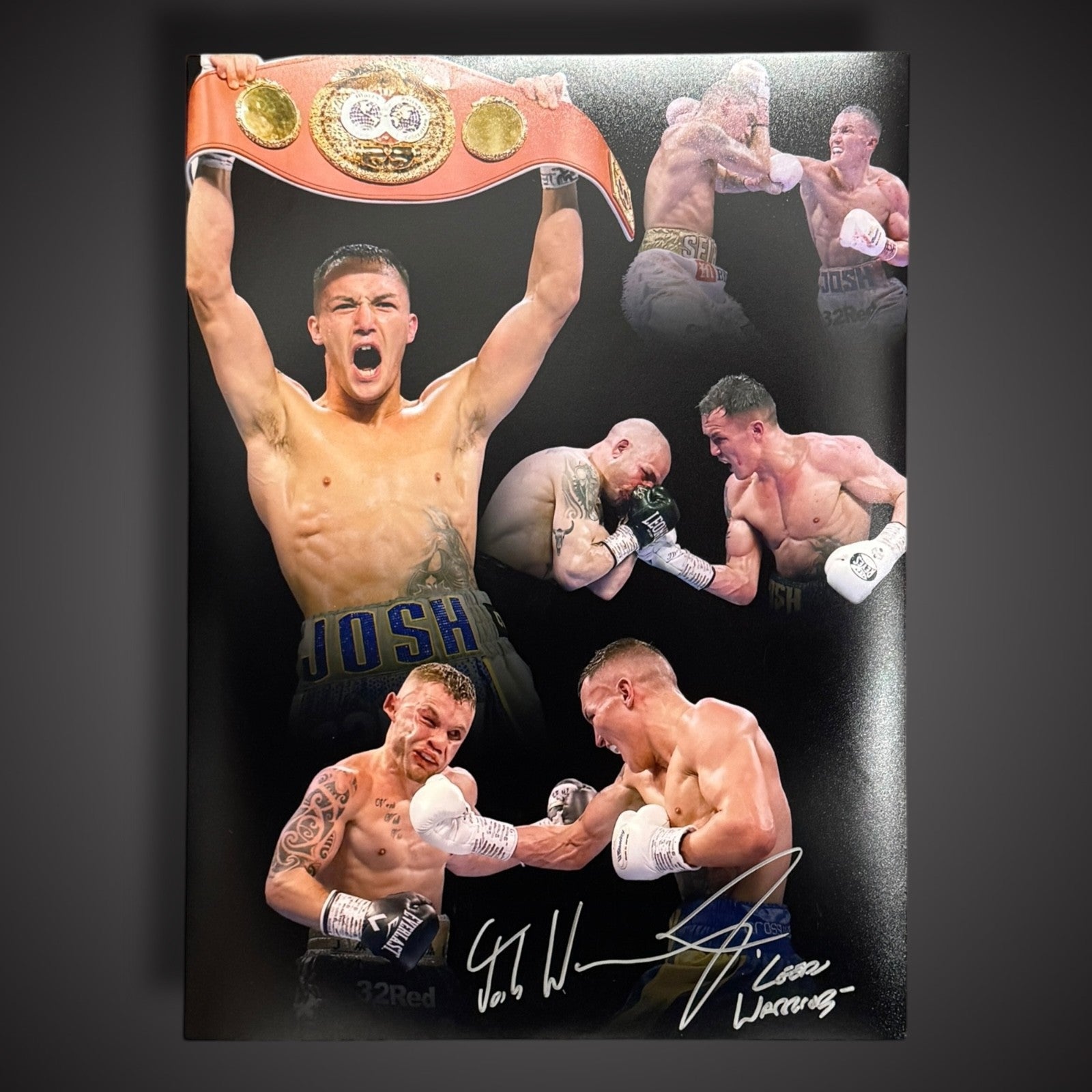 FRAMED Josh Warrington Hand Signed Boxing Photo £451
