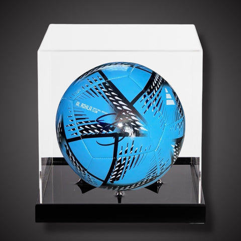 Bukayo Saka Signed Football, Beckett Authenticated In A Acrylic Case £3500